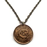 ¡antigüedad! 1905-1908 Imperio de China 10 Collar con colgante de moneda en efectivo Dragón azul chino Da-Qing Tongbi Guangxu Dinastía Qing Tai Ching Ti Kuo Manchu Beijing Guangzhou Guangdong Jiangsu Hubei Anhui n002215