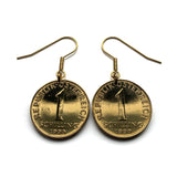 Austria Osterreich Pendientes de moneda de 1 chelín Flor de Edelweiss Planta alpina margarita girasol Viena Viena Salzburgo Graz Linz Innsbruck Klagenfurt Villach Tirol Estiria Carintia Sankt Polten Wels e000057