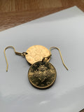 Austria Osterreich Pendientes de moneda de 1 chelín Flor de Edelweiss Planta alpina margarita girasol Viena Viena Salzburgo Graz Linz Innsbruck Klagenfurt Villach Tirol Estiria Carintia Sankt Polten Wels e000057