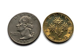 Austria Osterreich Pendientes de moneda de 1 chelín Flor de Edelweiss Planta alpina margarita girasol Viena Viena Salzburgo Graz Linz Innsbruck Klagenfurt Villach Tirol Estiria Carintia Sankt Polten Wels e000057