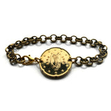 2006 Ireland Éire 20 Euro Cent coin bracelet jewelry Irish Celtic Harp Cláirseach Gaelic Dublin Cork Limerick Galway Waterford Drogheda Dundalk Swords b000172