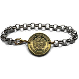2008 Peru 20 Centimos coin bracelet escudo Peruano Lima Arequipa Trujillo Chiclayo Piura Huancayo Machu Picchu Cusco Incas Nazca Ica b000175