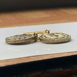 1995 Singapore Singapura 1 Dollar coin dangle & drop earrings jewelry Rosy Periwinkle Blossom flower Lion City Bedok Tampines Jurong West Sengkang Woodlands e000668
