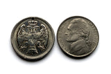 1883 Serbia 20 Para coin jewelry Serbian cross double headed eagle Belgrade Novi Sad Niš Zlatibor Prizren Sokobanja Nišava Saint Sava Bačka Balkans South Slavic Nemanjić dynasty Yugoslavia n002189