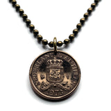 1973 Netherlands Antilles 1 Cent coin pendant Aruba Bonaire Curaçao Sint Maarten Sint Eustacius Saba Dutch Caribbean Willemstad n003899