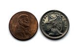 1940 Chile 10 Centavos coin pendant necklace condor Andino Santiago Concepcion Viña del Mar Mapuche Valparaiso Atacama Valdivia Antofagasta Rancagua Coquimbo Temuco Tarapaca Patagonia n000722