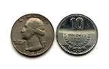 2012 Costa Rica 10 Colones coin pendant escudo Costarricense San Jose Puerto Limón Alajuela Liberia Puntarenas San Vicente Barranca ticos América Central Heredia Cinco Esquinas Desamparados Tamarindo Arenal Cartago Puntarenas Cocos Poás Nicoya n003901
