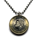 2018 España Spain 1 Euro coin pendant rey Felipe VI Palacio Real de Madrid Barcelona Sevilla Granada Malaga Valencia Cadiz Zaragoza n003917
