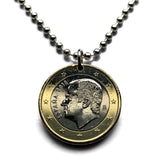 2018 España Spain 1 Euro coin pendant rey Felipe VI Palacio Real de Madrid Barcelona Sevilla Granada Malaga Valencia Cadiz Zaragoza n003917