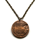1811 Russian Empire 2 Kopecks coin pendant Russia double headed eagle Moscow Novosibirsk Sochi Slavic Volgograd Red Square Omsk Samara Siberia Rus Tatars n001646