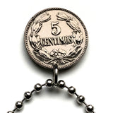 1965 Venezuela 50 Céntimos moneda colgante collar joyería Simón Bolívar caballo blanco Palomo Caracas Maracaibo Valencia colgante Barquisimeto Ciudad Guayana Maturín Barcelona Maracay Cumaná Barinas Miranda San Cristóbal n000480