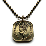 1943 British Ceylon Sri Lanka 5 Cents coin pendant World War 2 era Colombo Kaduwela Maharagama Kesbewa Dehiwala Mount Lavinia Moratuwa Negombo Kotte Kalmunai Kandy Sinhala Eelam Tamils Anuradhapura n001002