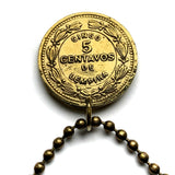 1974 Honduras 2 Centavos Münzanhänger Pyramide Lempira Lenca Tegucigalpa Choluteca Freimaurerauge Yoro Olancho El Paraíso Atlántida Copán La Ceiba San Pedro Sula Choloma Comayagua Centroamérica n003461