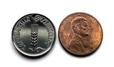 1962 France 5 Centimes French coin dangle & drop earrings ear of wheat sprig Paris Marseille Lyon Lille Nantes Nice Rennes Reims Avignon Saint-Étienne Havre e000003