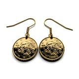 Italy 10 Euro Cent coin earrings Birth of Venus Italian renaissance painting Sandro Botticelli  Uffizi Gallery Simonetta Vespucci Florence Tuscany Ponte Vecchio Medici Siena San Gimignano Rome Milan Venice Napoli Verona Perugia Modena Madonna e000050