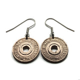 Estados Unidos 1995-2003 Pendientes de monedas con fichas de tránsito del metro de la ciudad de Nueva York Manhattan Times Square Queens Bronx Brooklyn Staten Island NYC EFR trenes transporte ferroviario e000279 