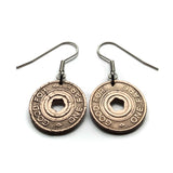 Estados Unidos 1995-2003 Pendientes de monedas con fichas de tránsito del metro de la ciudad de Nueva York Manhattan Times Square Queens Bronx Brooklyn Staten Island NYC EFR trenes transporte ferroviario e000279 