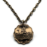 1962 Sudan 5 Millieme coin pendant Sudanese camel postman Khartoum Bahri Kerma El-Gadarif Al-Fashir Shendi Wau Africa arabic Islamic n003018