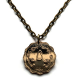 1962 Sudan 5 Millieme coin pendant Sudanese camel postman Khartoum Bahri Kerma El-Gadarif Al-Fashir Shendi Wau Africa arabic Islamic n003018