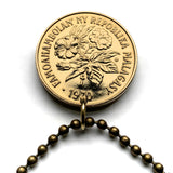 1970 Madagascar 20 Francs coin pendant zebu bull horns Antananarivo African island Malagasy Analamazoatra Reserve wildlife tourism n002988