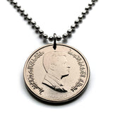 2000 Jordan 5 Pias coin pendant king Abdullah II Hashemite Kingdom Amman Zarqa Irbid Russeifa Petra Ar-Ramtha Aqaba Al-Mafraq Madaba n001766