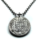 1953 España Spain 10 Centimos coin pendant necklace escudo Español Madrid Barcelona Sevilla Granada Zaragoza Toledo Cadiz Tenerife Córdoba Valencia Málaga Bilbao Coruña Cataluña Andalusia Palmas Ibiza n002302