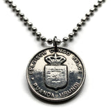 1960 Belgian Congo Ruanda Urundi coin pendant 1 Franc Rwanda Burundi Kigali Usumbura Bujumbura Gisenyi Gitega Boma Léopoldville African Great Lakes region Mbuji-Mayi Lubumbashi Kisangani Kinshasa Kinyarwanda Banyarwanda Ngozi Rumonge Cibitoke n003822