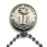 1960 Belgian Congo Ruanda Urundi coin pendant 1 Franc Rwanda Burundi Kigali Usumbura Bujumbura Gisenyi Gitega Boma Léopoldville African Great Lakes region Mbuji-Mayi Lubumbashi Kisangani Kinshasa Kinyarwanda Banyarwanda Ngozi Rumonge Cibitoke n003822
