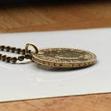 Colombia 100 Pesos coin pendant flags Andean condor Bogotá Valle del Cauca Soledad Bello Ibagué Villavicencio Pereira Armenia n001602