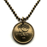 1946 Hungary 10 Filler coin pendant Hungarian peace dove Magyar Budapest bird pigeon River Danube Gellért Hill Magyarország Pest n000736