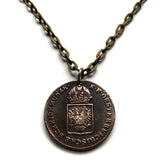 1816 Austria Kreuzer coin pendant Habsburg Austrian eagle Vienna Wien Wels Hofburg Carinthia Ischgl Burgenland Sankt Pölten Styria n001279