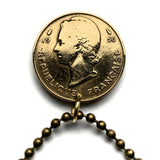 1956 French West Africa 10 Francs coin pendant African jewelry gazelle antelope Senegal Ivory Coast Burkina Faso Togo Niger French Sudan	Mali Benin Mauritania Conakry French Sudan Guinea Togoland Upper Volta Dahomey Marianne Dakar Bamako n000271
