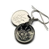 2012 China Jiao coin earrings Orchid blossom flower Beijing Dongguan Chongqing Chengdu Nanchong Shaoxing floral plant garden e000084