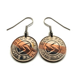 USA SEPTA Southeastern Pennsylvania Transportation Authority Token coin earrings rapid transit bus trolley tram subway Philly SEPTA Key Card commuter light rail Philadelphia Bucks Chester Delaware e000687