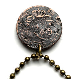 1873! Bélgica 2 céntimos moneda colgante collar León belga Bruselas Amberes Brujas Gante Lieja Mons Flandes Flamenca Hasselt Kortrijk Ostende Ypres Dinant Ardenas n003230