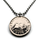 1991 USSR CCCP Soviet Union Communist Russia 5 Rubles coin pendant Moscow Kremlin Towers Spasskaya Red Square Saint Basil's Cathedral Saint Petersburg Yekaterinburg Kazan Lenin Marx Bolsheviks n001015