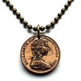 1981 Australia 1 Cent coin pendant necklace jewelry Feather-tailed Glider flying pygmy mouse Gliding Possum phalanger Sydney Queensland Victoria Canberra Brisbane Perth Gold Coast New South Wales Southern Cross n000077