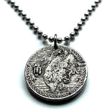 1950 Taiwan Republic of China 2 Jiao coin pendant Taiwanese map Formosa Taipei Sun Yat-sen Taichung Kaohsiung Taoyuan Tainan Hsinchu Kuomintang Keelung Chiayi Changhua Miaoli Taoyuan Taitung n003459