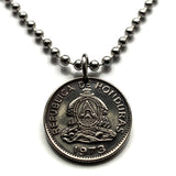 1967 Honduras 20 Centavos Pyramide Lempira Lenca Tegucigalpa Münzanhänger Choluteca Freimaurerauge Yoro Olancho El Paraíso Atlántida Copán n001720