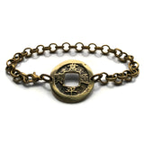 antique! 1742 Korea 1 Mun cash coin bracelet jewelry Yeopjeon Sangpyeong Tongbo Joseon Yi Dynasty Seoul Busan Incheon Daegu Daejeon Hangul Hanja Joseon Kingdom Goguryeo Baekje Silla Jeju Ho b000178