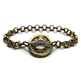 antique! 1742 Korea 1 Mun cash coin bracelet jewelry Yeopjeon Sangpyeong Tongbo Joseon Yi Dynasty Seoul Busan Incheon Daegu Daejeon Hangul Hanja Joseon Kingdom Goguryeo Baekje Silla Jeju Ho b000178