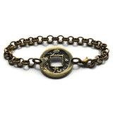 antique! 1742 Korea 1 Mun cash coin bracelet jewelry Yeopjeon Sangpyeong Tongbo Joseon Yi Dynasty Seoul Busan Incheon Daegu Daejeon Hangul Hanja Joseon Kingdom Goguryeo Baekje Silla Jeju Ho b000178