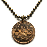 1961 South Korea 10 Hwan coin pendant Rose of Sharon Mugunghwa Seoul Daehan Minguk Suwon Ulsan Changwon national flower Boeun Bagua n000006