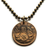 1961 South Korea 10 Hwan coin pendant Rose of Sharon Mugunghwa Seoul Daehan Minguk Suwon Ulsan Changwon national flower Boeun Bagua n000006