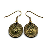 1940 Taiwan Republic of China Formosa 2 Fen coin earrings World War 2 era Kuomintang Blue Sky White Sun New Taipei Xinhai Revolution Hokkien Taichung Kaohsiung Banqiao Chinese shÃ­chen Tainan Hsinchu Keelung Chiayi e000691