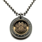 2010 Bolivia 5 Bolivianos coin pendant Potosí Cerro Rico Cerro Menor La Paz Santa Cruz de la Sierra El Alto Cochabamba Oruro Sucre n002551