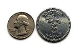 1949 Israel 25 Prutah coin pendant grape cluster Jewish Bar-Kokhba Revolt Roman War Jerusalem Tel Aviv Haifa Rishon LeZion Petah Jew n003925