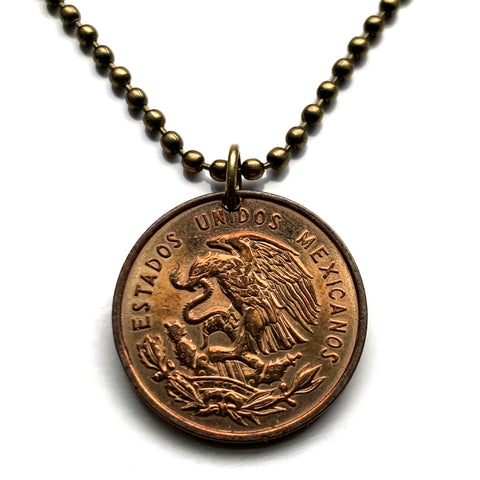 1967 Mexico 10 Centavo coin pendant necklace fashion jewelry Mexican eagle Ecatepec Guadalajara Puebla Juárez Tijuana León Monterrey Cancún Zapopan Culiacán Chihuahua Veracruz Toluca Chiapas Pachuca Morelia Sinaloa Durango Hidalgo Iztapalapa n002044