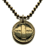1994 Yugoslavia Jugoslavija 1 Para coin pendant ЈНБ socialist Serbia Croatia Bosnia Herzegovina Slovenia Montenegro Macedonia Kosovo n003928