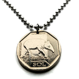 2018 Peru 1 Sol coin pendant woolly Andean tapir danta de montaña Cordillera Huascarán Ancash Ayabaca Piura San Ignacio Jaan Cajamarca Huancabamba Lambayeque Lima Machu Picchu Cuzco Arequipa n003938